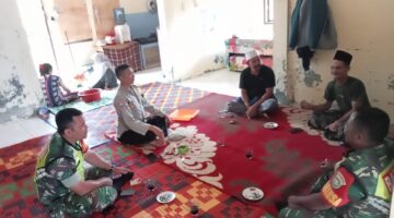 Masih Dalam Suasana Idul Fitri, Anggota Koramil Blangpegayon Silaturahmi dan Halal Bihalal Ke Rumah Warga